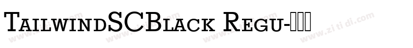 TailwindSCBlack Regu字体转换
